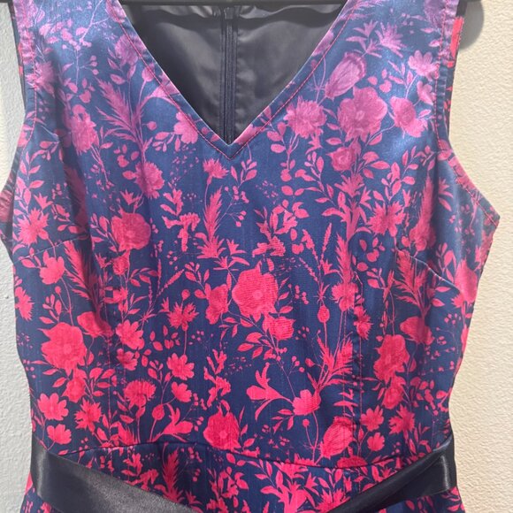 EShakti A-line Floral Cocktail Dress - Picture 3 of 4